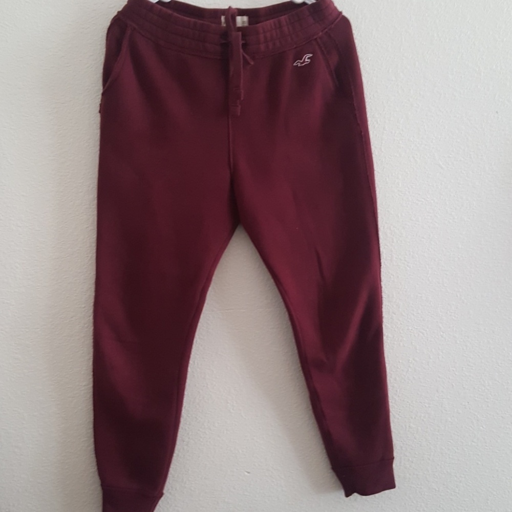 Hollister Maroon Sweatpants